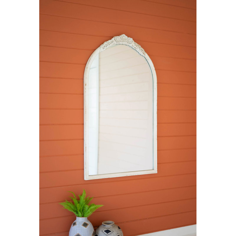 One Allium Way® Millau Wood Arch Floor Mirror Wayfair